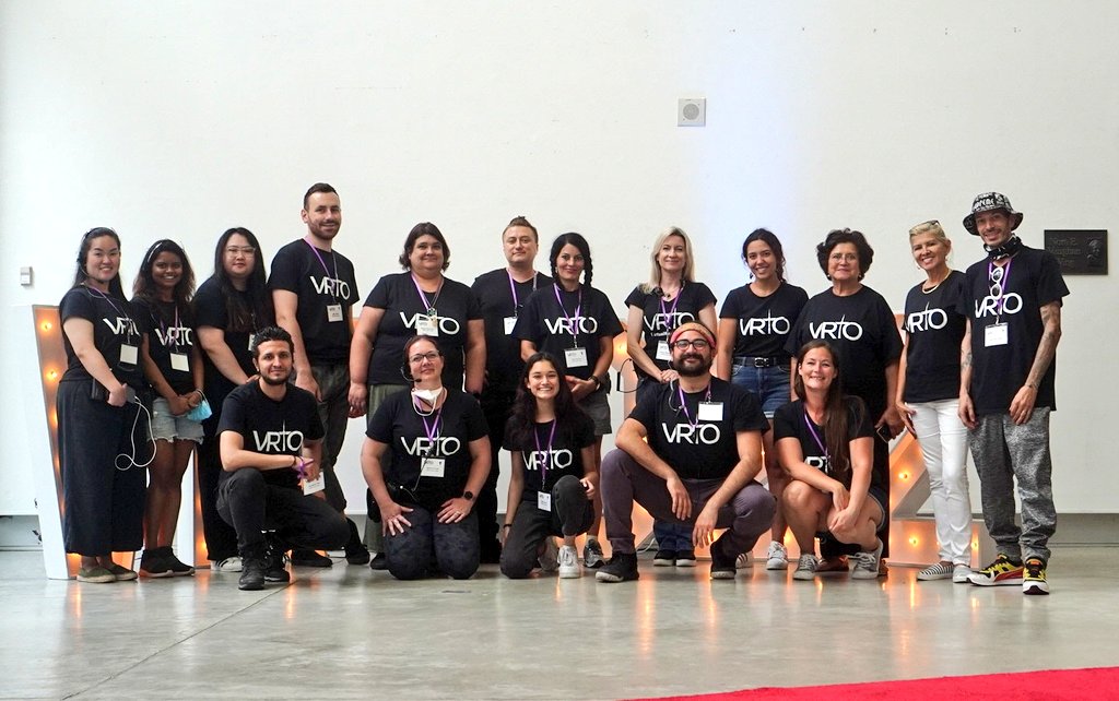 The #vrto2022 team 💙❤️🙏🏽😇🤘