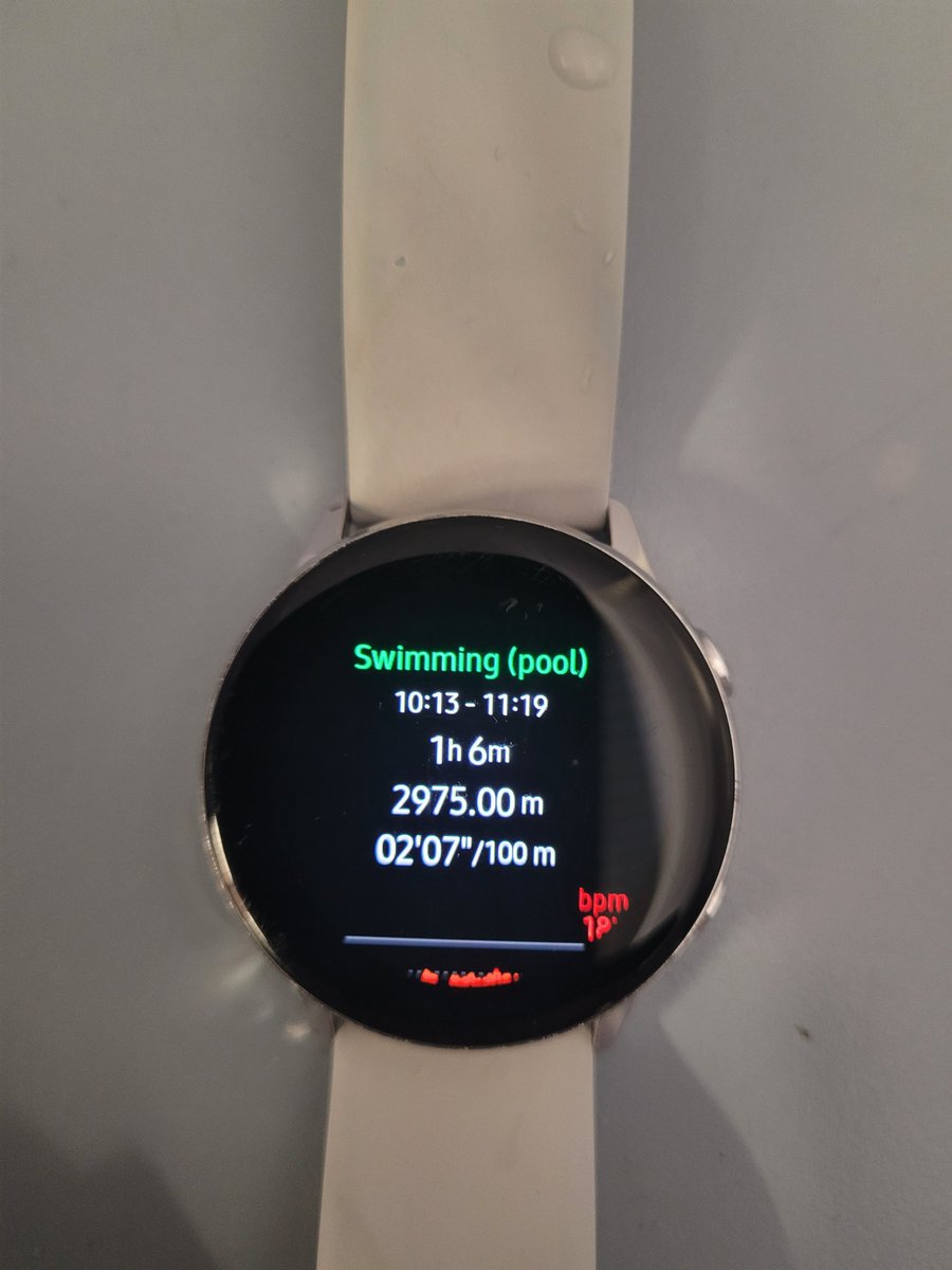 DeegallMckillen's tweet photo. For some reason my watch stopped 166 lengths #SwimForHealth 🏊‍♂️ https://t.co/sud85Fnw2s