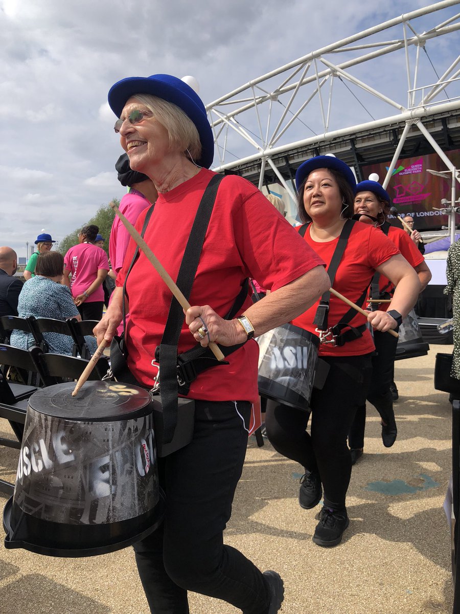 PamAlexanderAoU's tweet photo. Fabulous Pandemonium Drummers open our 10th anniversary flame ceremony @noordinarypark The Games Maker Choir remind us it was and is ‘A Beautiful Day’ Moving dance from Hackney’s @Mimbre_Acrobats @London2102 heroes tell us how the area has improved local lives #PassTheBaton 1/2 https://t.co/wtgacX59iO
