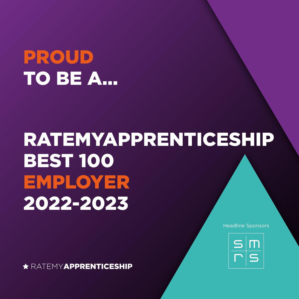 We're very proud to have made the Rate My Apprenticeship 100 Best Employers list 2022-2023. The Top 100 is based on the reviews and honest feedback left by over 4,500 young people who completed an apprenticeship in the last year. #RMA22