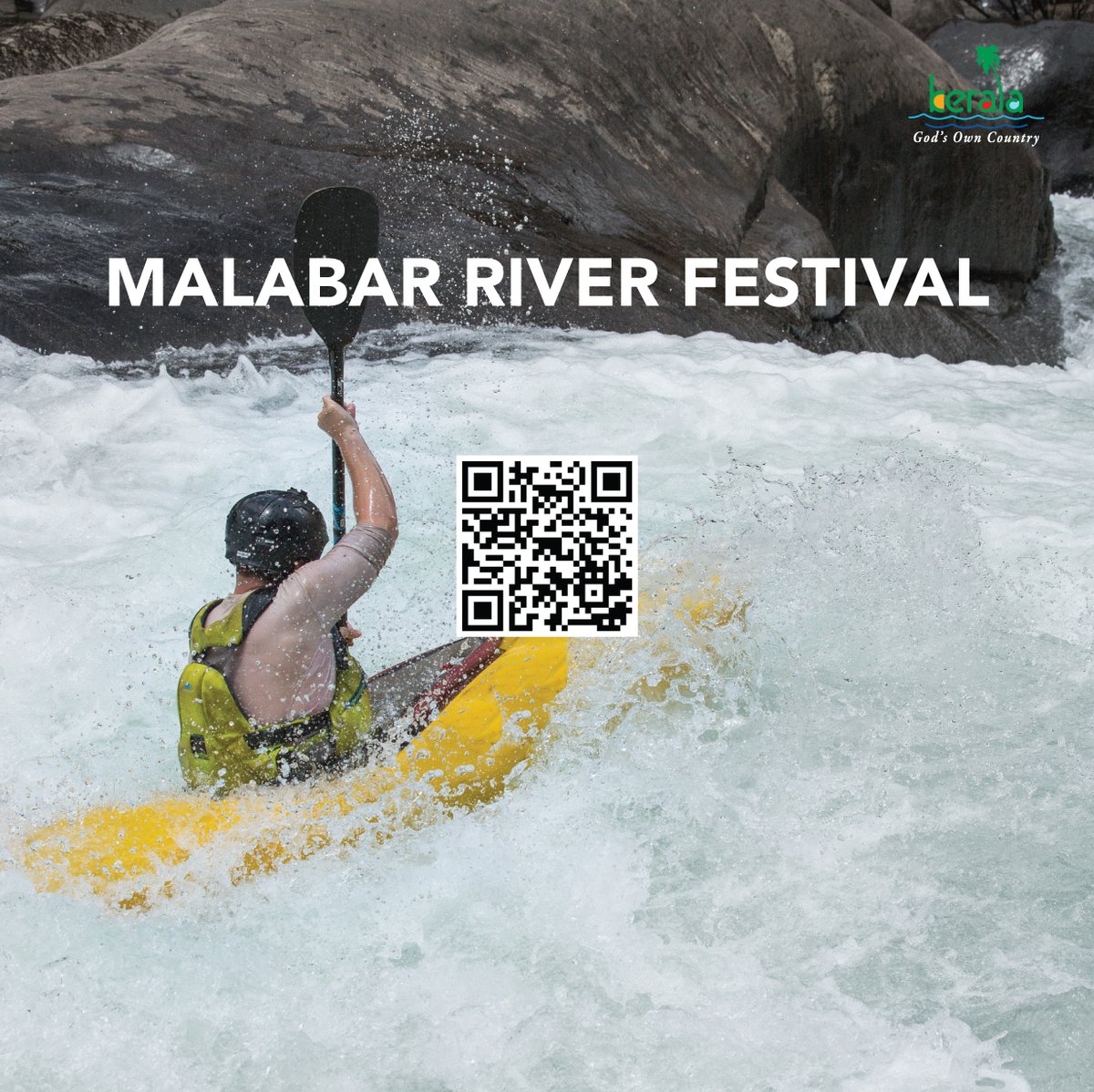 KeralaTourism's tweet photo. If you’ve got a thirst for adventure, visit #Kozhikode from August 12-14 to watch international kayakers make a splash at the #MalabarRiverFestival.
For more info, scan the QR code and our #virtualtravelguide, #Maya, will assist you.
#WhatSapp #PackUpForKerala #KeralaTourism https://t.co/t0phsrKTPr