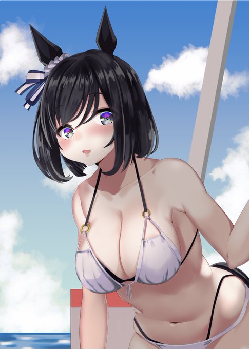 夏の新刊に入れる一部チラ見せ
水着エイシンフラッシュ
#ウマ娘プリティダービー 
#ウマ娘 