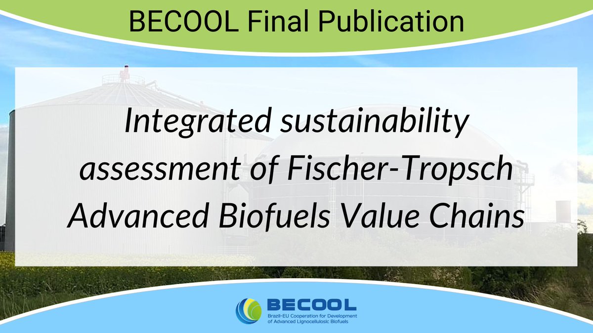 The BECOOL project carried out a comprehensive integrated #sustainability assessment to evaluate the economic and environmental performance of all the #valuechains for the production of #biofuels considered in its activities. 

Read it here: bit.ly/3PnN5pi