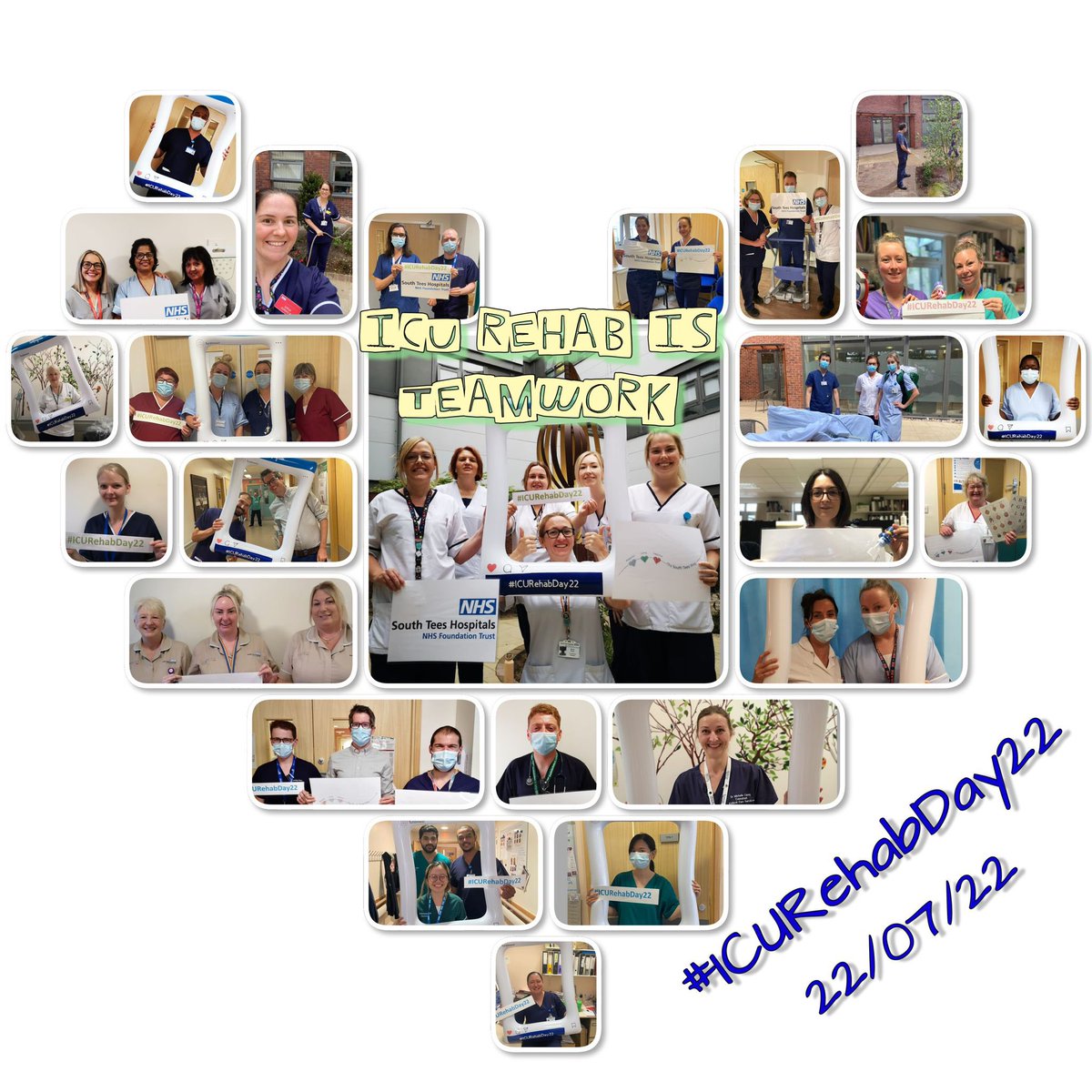 “You’re the best” #intergratedcare is essential for quality pt focus care! Everyone counts, Everyone has a role to play, Everyone makes a difference! Happy #ICUrehabday22 to the amazing critical care MDT @SouthTees #Rehabiscritical #rehablegends @ICUsteps @jessandzz @TantamKate