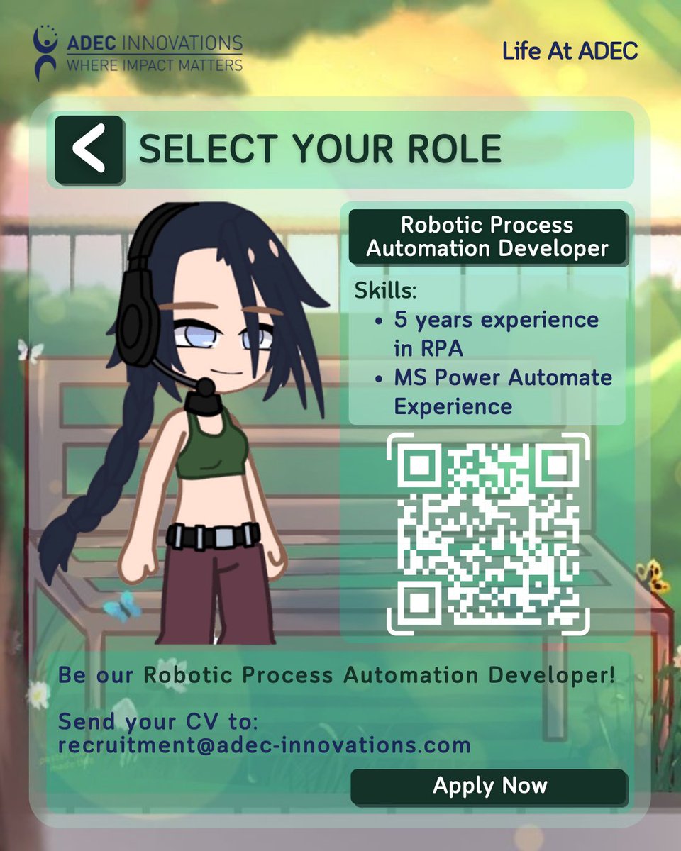 adecph's tweet image. Would you make a good #RoboticProcessAutomationDeveloper? Join us!
Apply here: tinyurl.com/ApplyNowAtADEC or send your CV to recruitment@adec-innovations.com
Data Privacy Policy: adec-innovations.com/privacy-statem…
#LifeAtAdec #ADECInnovations #ADEC #SoftwareSunday #TechJobs #hiring #RPA