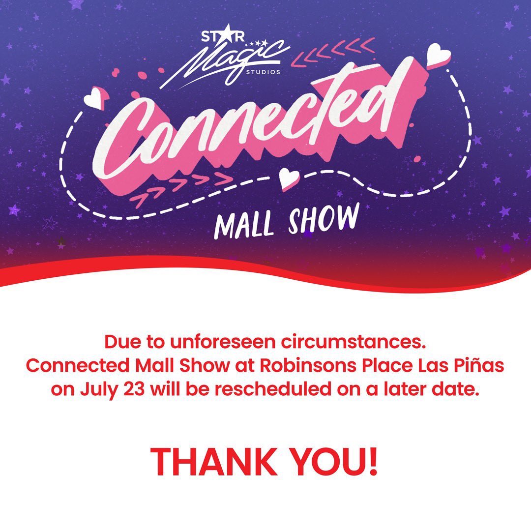 ‼️‼️‼️ANNOUNCEMENT‼️‼️‼️

#ConnectedTheMovie 
#ConnectedNowShowing 
#StarMagicStudios