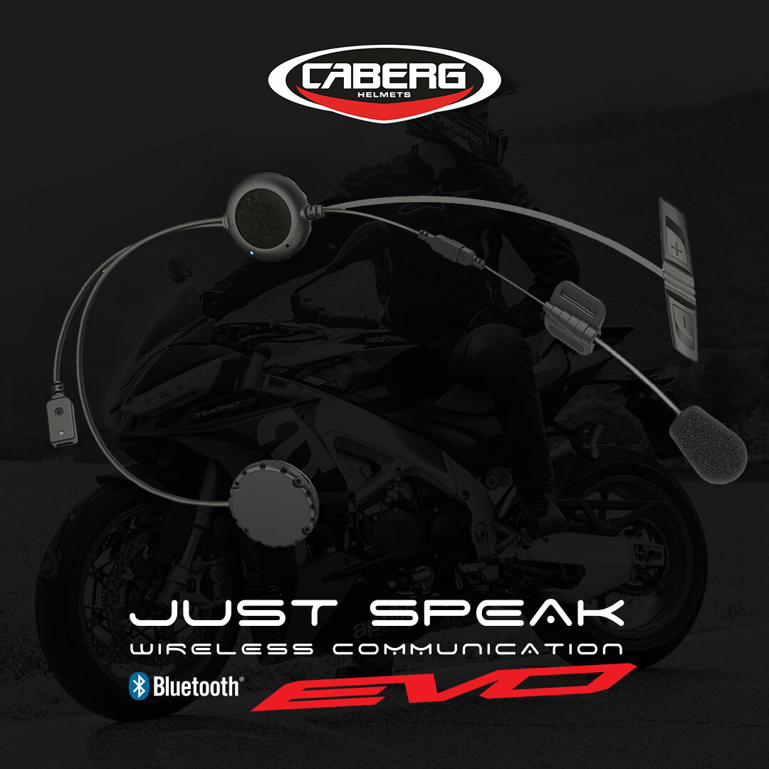 CabergHelmetsUK's tweet photo. The Just Speak Evo allows you to call hands free from your mobile, listen to music or voice instruct GPS navigation all done wirelessly via Bluetooth. 

For more information please visit: https://t.co/5o3ks0HWE5

#caberg #caberghelmets #motorcyclehelmet #caberghelmets #motorbike https://t.co/wxbsQy1DM8
