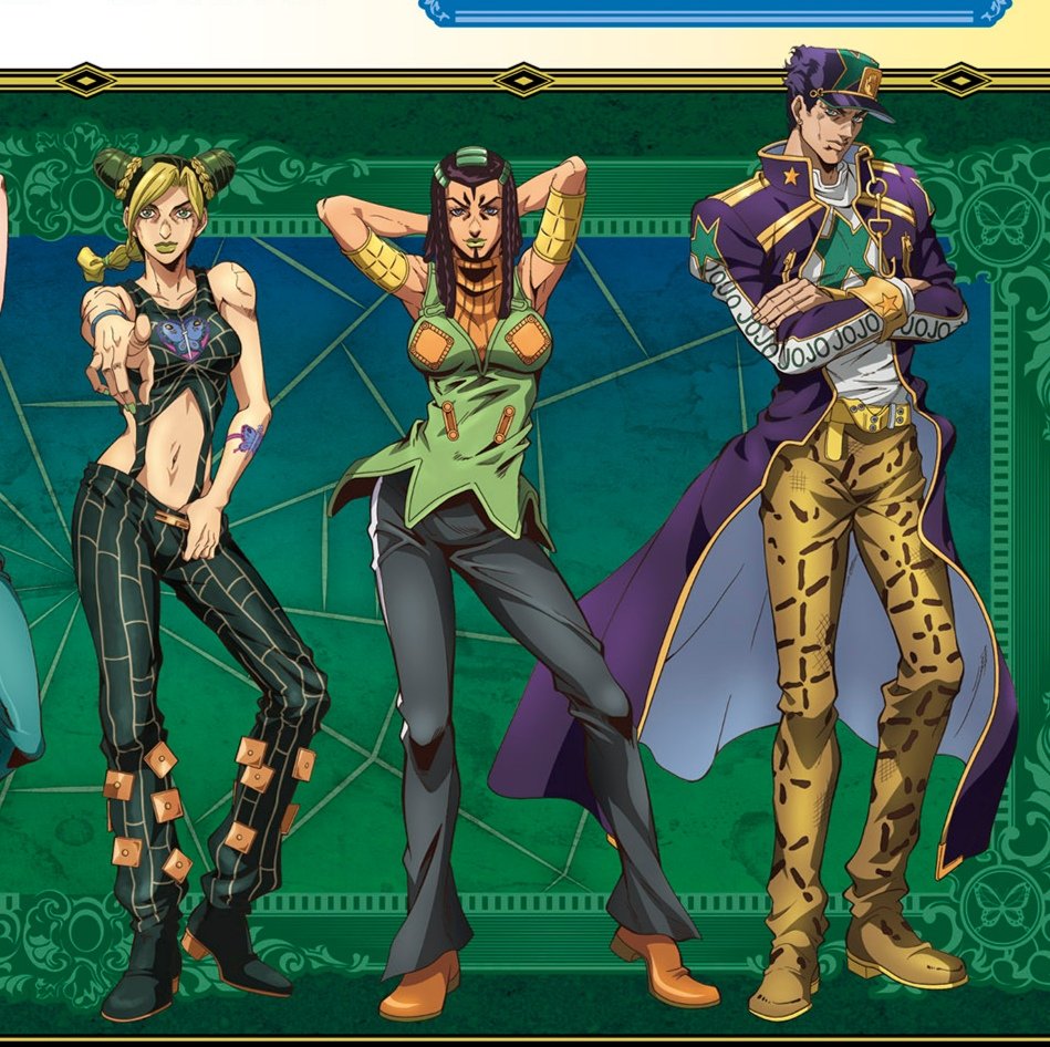 🦋• peaktaro kugoat on X: i simply love that jolyne has basically taken  over jotaro's pose now whilst jotaro just stands there   / X