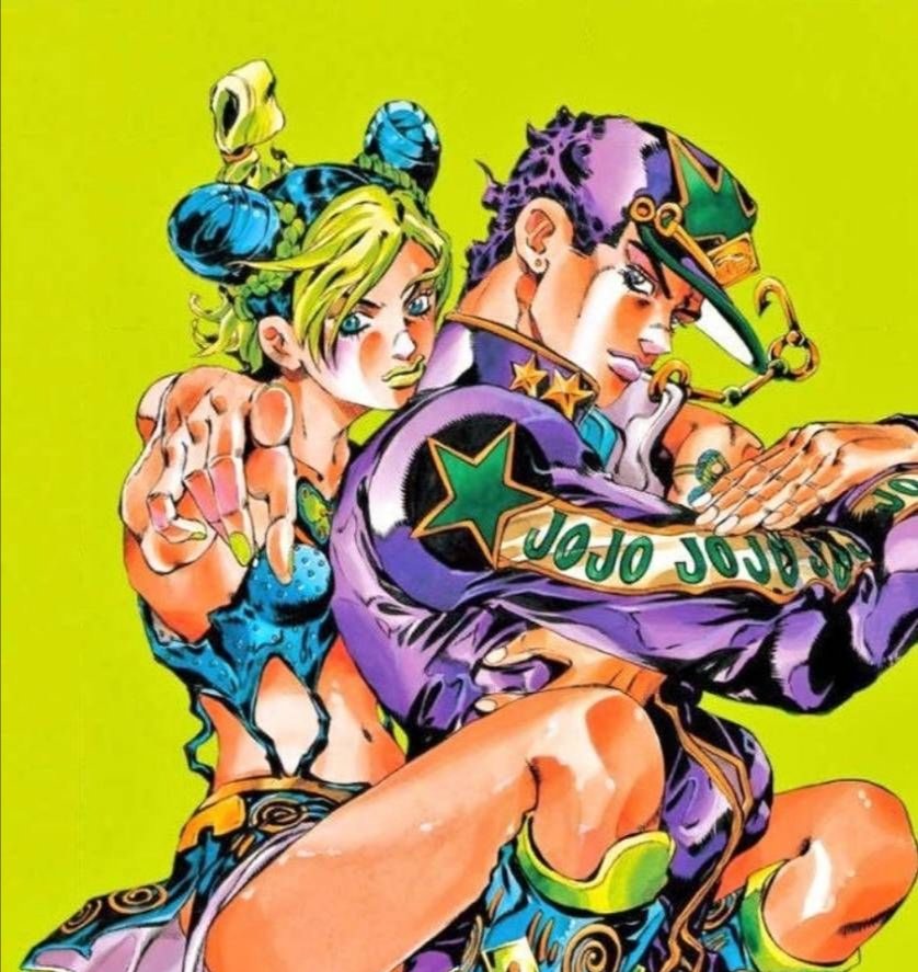 🦋• peaktaro kugoat on X: i simply love that jolyne has basically taken  over jotaro's pose now whilst jotaro just stands there   / X