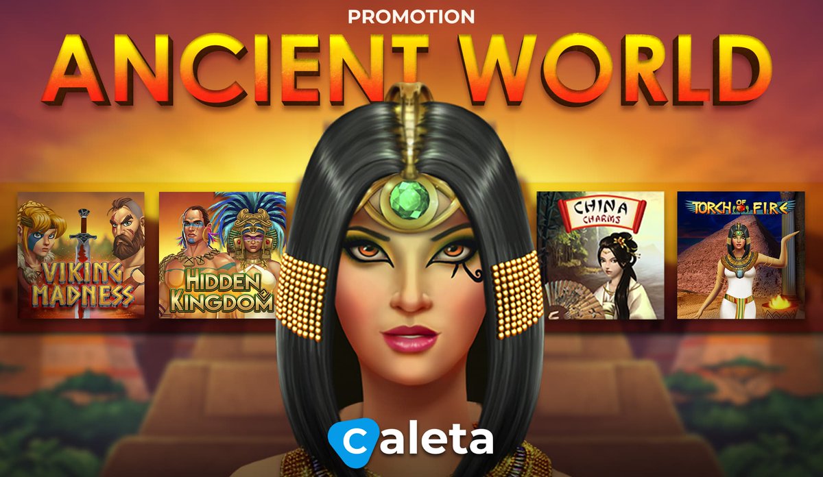 It's moment to get back in time by playing Caleta's historical games.

#CaletaGaming #Slots #CasinoOnline #Promo #Promotion