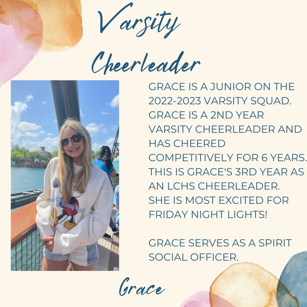 Lake Creek HS Cheer (@lakecreekcheer) on Twitter photo Cheerleader Spotlight ๐ฃ๐ฆ Meet Grace! <a href="/lions_trw/">Tim Williams</a> <a href="/TanyaBrogger/">Tanya Lambert Brogger</a> @GBowhuis <a href="/FlemingInTheDen/">Christie Fleming</a> <a href="/KellyLout/">KLout</a> <a href="/LakeCreekHS/">Lake Creek High School</a> Cheerleader Spotlight ๐ฃ๐ฆ Meet Grace! <a href="/lions_trw/">Tim Williams</a> <a href="/TanyaBrogger/">Tanya Lambert Brogger</a> @GBowhuis <a href="/FlemingInTheDen/">Christie Fleming</a> <a href="/KellyLout/">KLout</a> <a href="/LakeCreekHS/">Lake Creek High School</a>