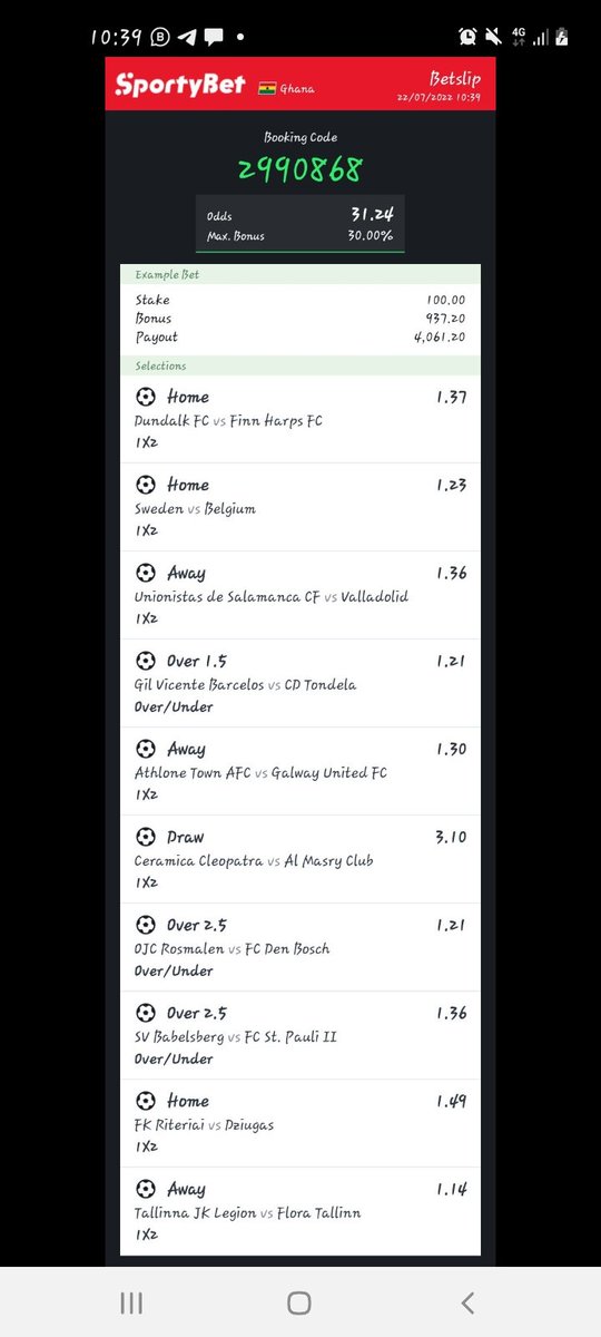 bmf_underrated's tweet image. 💚💚32 odds

Sportybet 🇬🇭 :2990868

🔞bet responsibly

@ConvertBookie 
@sheman9090 
@investor_bet 
@surecr7