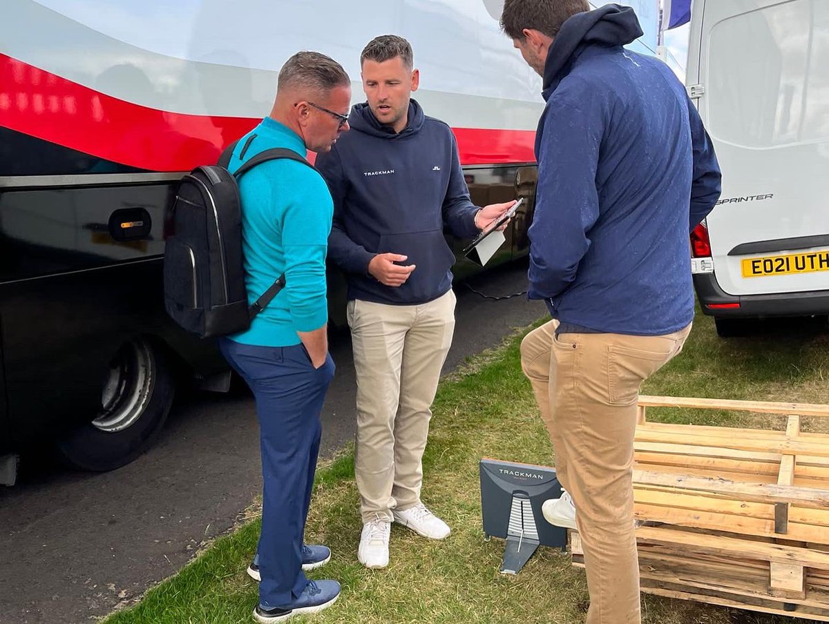TrackManAsh's tweet image. It’s been a class few weeks on the road at the biggest Golf events in the UK.

What goes on behind the scenes at a tour event or Major. 

#teamtrackman #coaching #team