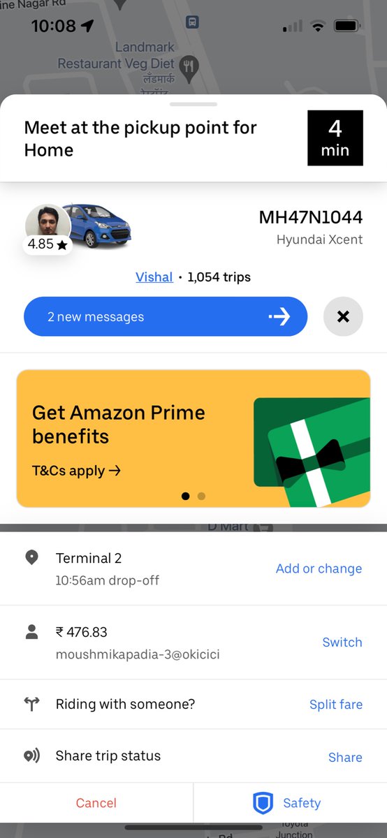 moushmikapadia's tweet photo. Pathetic service of @Uber_India  once again! Cab cancelled 3 times &amp; the next driver called and asked how much is the bill amt! He said if I give him ₹100 ‘extra' he will come! When I said no he canceled too!!! @UberINSupport @Uber_Support #uber #uberdriver https://t.co/vBCCL5cIld