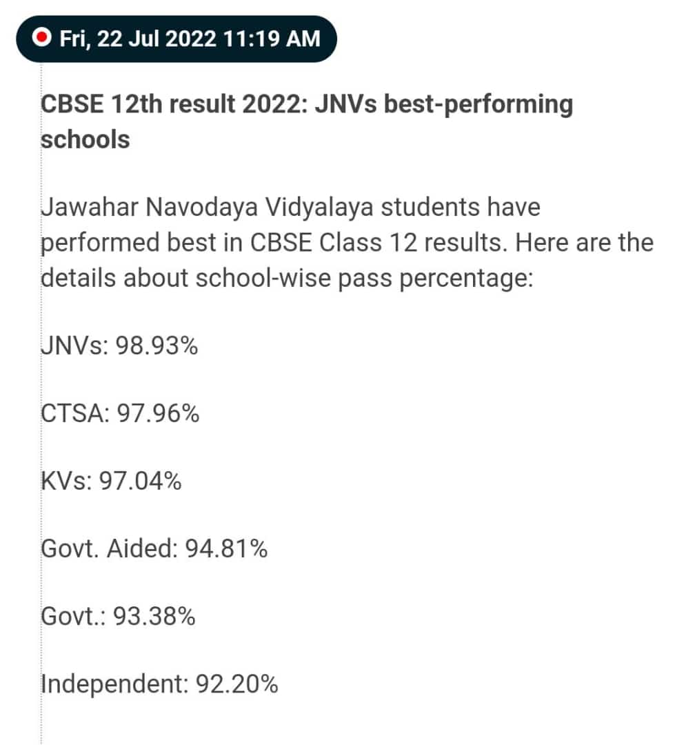 Jnv best #cbseresults2022 #cbse #navodaya