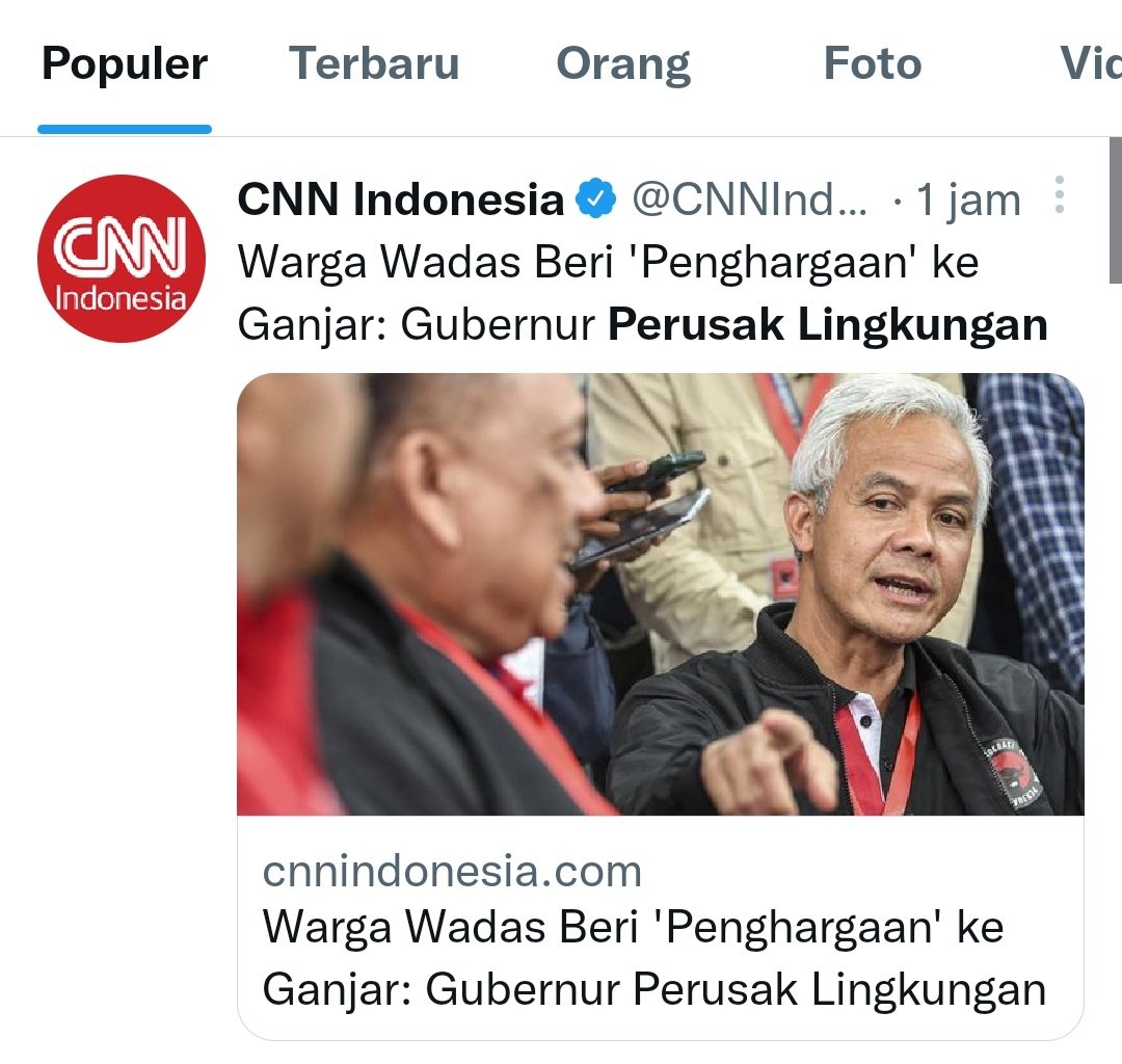 ekowboy2's tweet photo. Den Ganjar dapat julukan baru
dari rakyatnya sendiri.. 
BAPAK PERUSAK LINGKUNGAN

Yang setuju silakan retweet sampe langit ke tujuh!! https://t.co/Hb597E0sC1