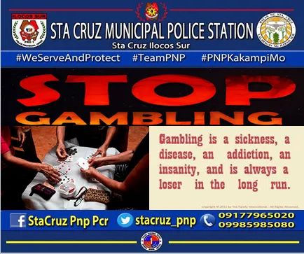 stacruzpnp's tweet photo. STOP GAMBLING! https://t.co/idpZx8S9iB