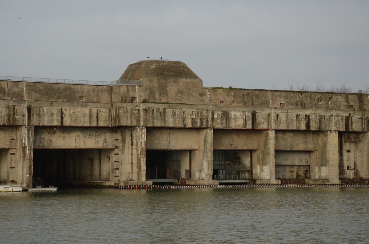 Paul Reed on Twitter: "The massive concrete U-Boat pens at St Nazaire