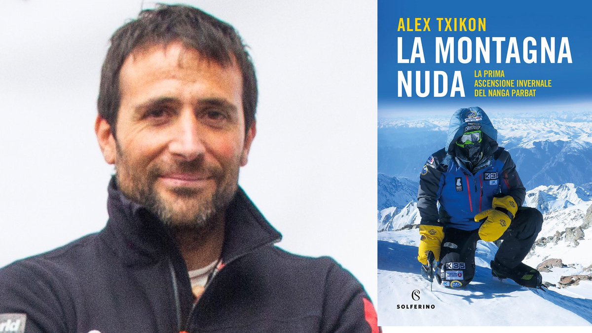 A #UnaMontagnadiLibri <a href="/AlexTxikon/">Alex Txikon</a> presenta “La montagna nuda” (<a href="/solferinolibri/">solferinolibri</a>), la prima ascensione invernale del Nanga Parbat. Con Marco Berti e Giovanna Melloni. Venerdì 22 luglio, Ore 18, Alexander Girardi Hall di Cortina. Live FB e YouTube @ UnaMontagnadiLibri