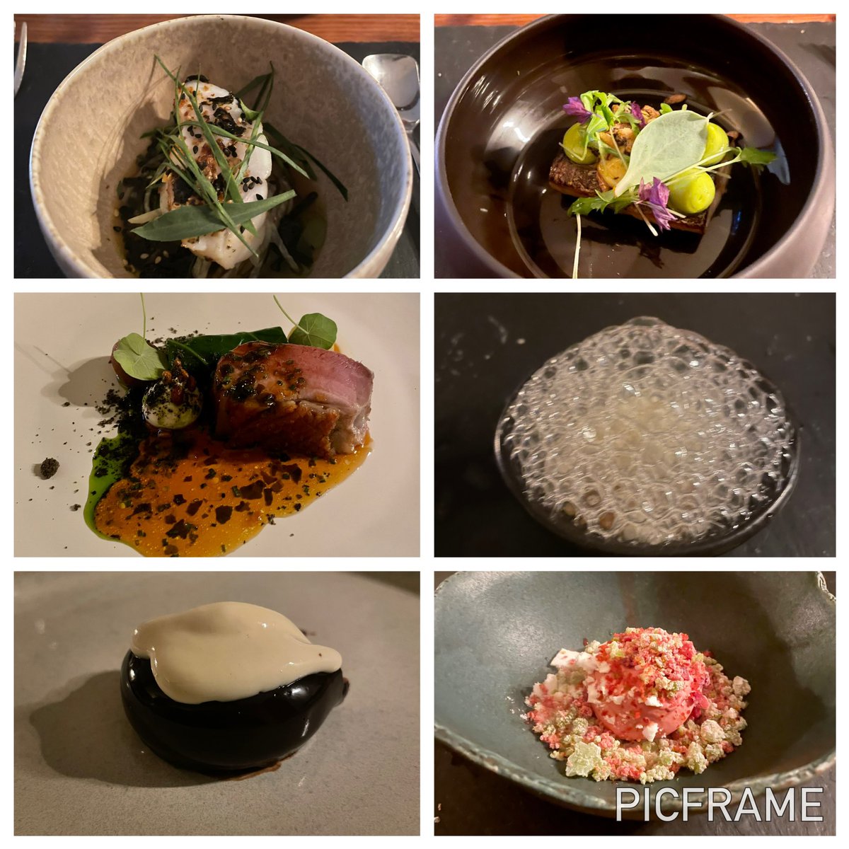 The tasting menu was just unbelievable from start to finish a perfect mix of meat + fish followed by 3 amazing desserts all accompanied by a beautiful wine flight some amazing memories from a brilliant Chef thank you @chefpauljackson @patchjay21 Liz ❤️ @HareScawton and Amber 🐇