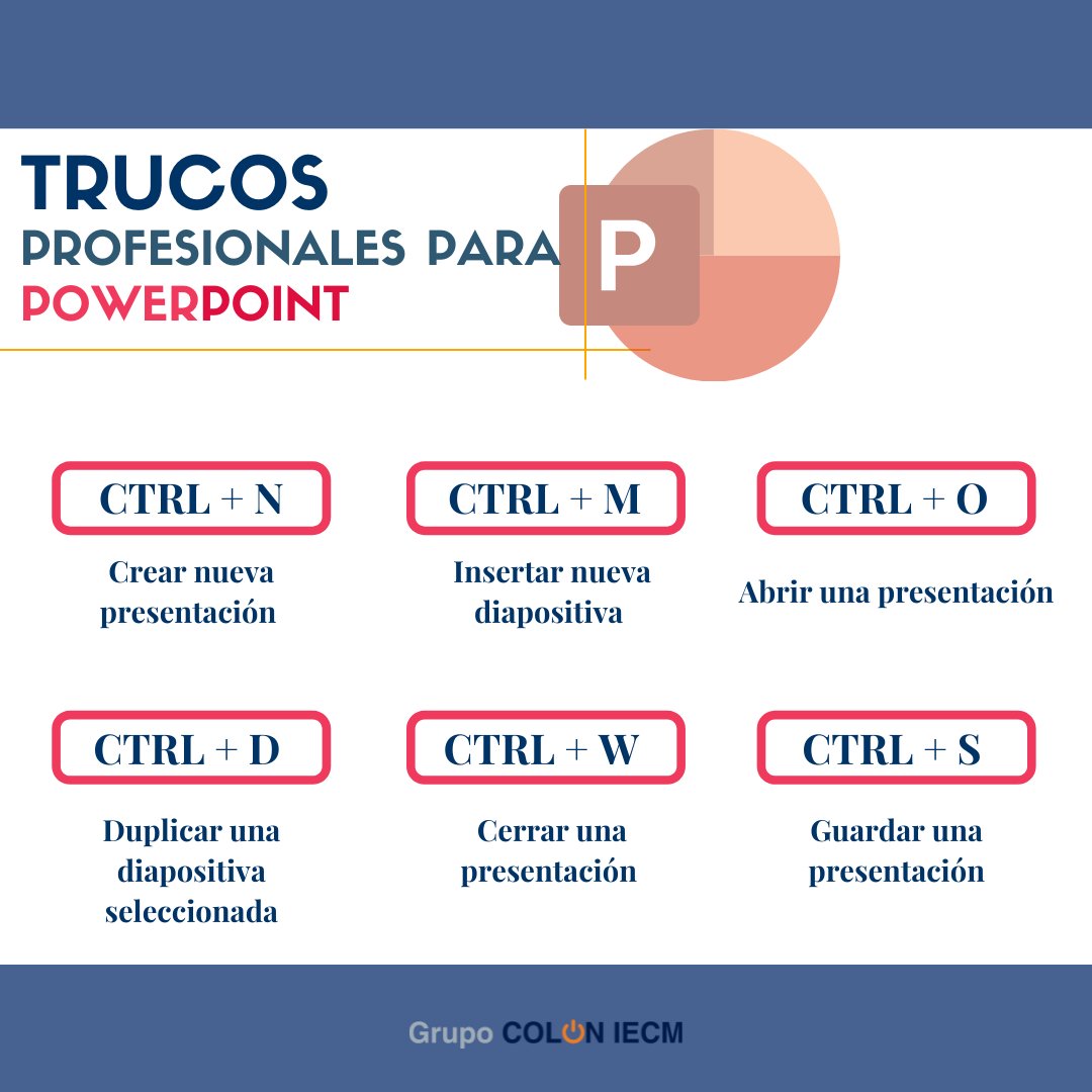 PowerPoint puede ser tu mejor aliado para transmitir tus ideas o proyectos, así que… ¿Qué mejor que ampliar conocimientos sobre la herramienta? 😁

¿Conoces algún truco más que sea útil? ¡Compártelo con nosotros!👇😁

#GrupoColon #PPT #Trucos