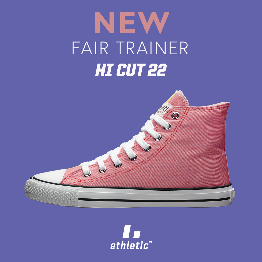 EthleticBrand's tweet photo. The weather is getting better and the #ethletic #fair trainer Hi Cut 22 is ready to go. Find out which summer colors are still available. https://t.co/M9JM88Sabs
