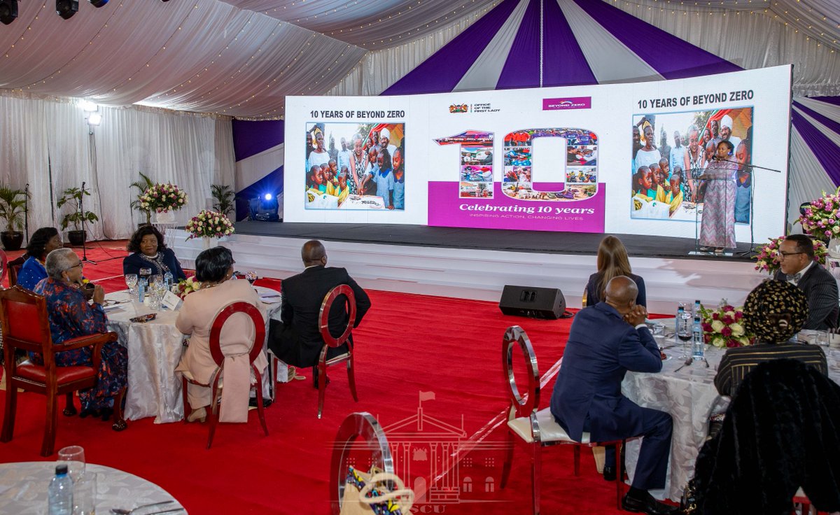 FirstLadyKenya's tweet photo. 1/6 First Lady Margaret Kenyatta has pledged to continue engaging in charity work through her Beyond Zero initiative beyond her term in office as the First Lady of the Republic of Kenya. | @BeyondZeroKenya @MOH_Kenya @PSYGKenya 

Read more: https://t.co/f4K8TtXB6W https://t.co/oSEEkLhIcz