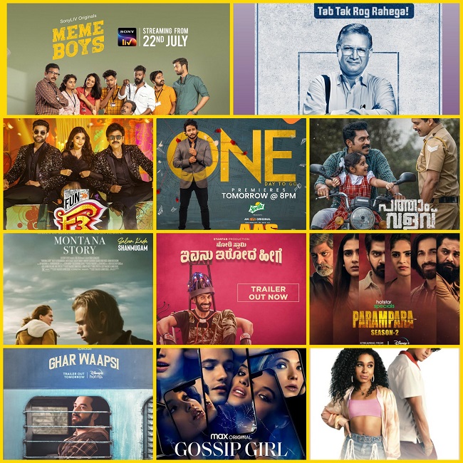 Today's #OTTRelease's 

IN #Netflix
#TheGrayMan

IN #SonyLiv
#MemeBoys 
 #DrArora  #F3 

IN #Aha
#AgentAnandSantosh
#ManoramaMax
#PathaamValavu

IN #Zee5
#MontanaStory 
#NodiSwamyIvanuIrodeHeege

#Hotstar
#Parampara2  
#Gharwaapsi

#AmazonPrime
#GossipGirl  
#AnythingsPossible