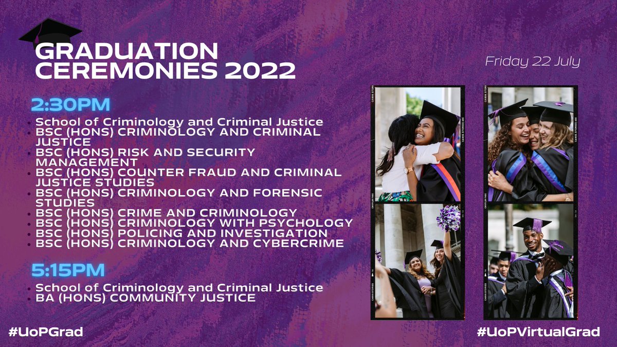 portsmouthuni's tweet image. It's the last day of graduation celebrations and we're sad that it's coming to an end😭
 
Don't miss out on the last of the ceremonies, watch the live streams here: uni.port.ac.uk/3c1vYKP

ConGRADulations once again to everyone 🎓🥳

#PortsmouthUni