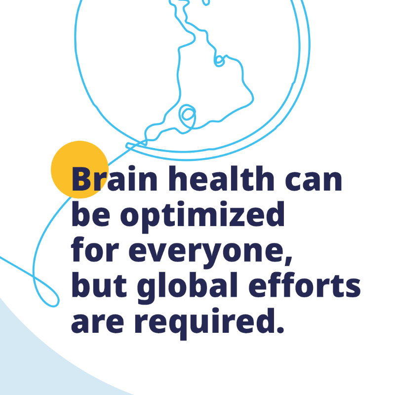 WHO's tweet photo. It's #WorldBrainDay
 
You only have one 🧠 - take good care of it!
 
Taking action to look after your physical 🏃‍♀️ health is good for your brain too!
 
1 in 3 of us will develop a brain disorder at one point in our life.