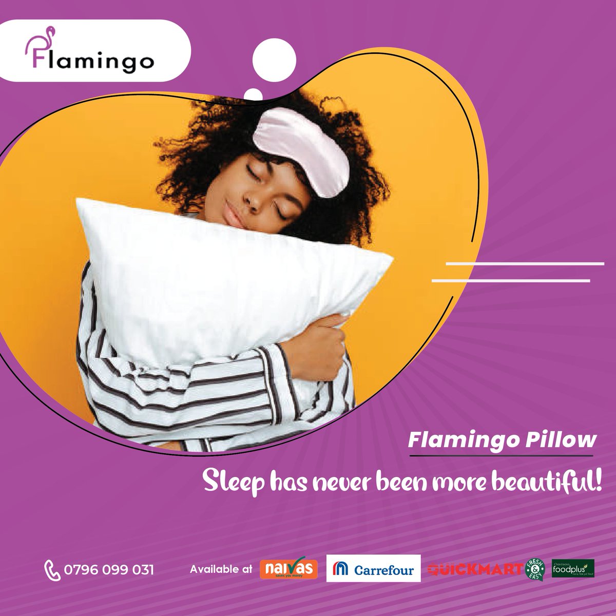 flamingo_eaK's tweet photo. Flamingo pillow is here to give you the sleep of your dreams!

Available at any Naivas, Carrefour, Quickmart, or Chandarana store near you.

#pillowshop #bestpillow #goodsleep #sleepwell #healthysleep #bedroomdesign #bedroomdecor #Bedroom #Naivas #Carrefour #quickmart #Chandarana https://t.co/82zX7njgHO