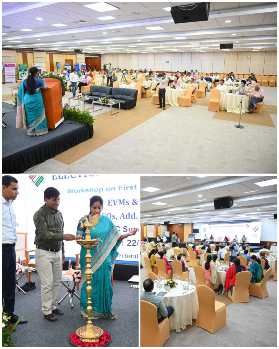 State Level District Election Officer and Collectors EVM,VVPAT, First level checking Workshop oraganised today with the ECI experts of FLC.

#CEOGujarat #EVM #VVPAT #FLC #ECI #ElectionDepartment #GujaratElectionDepartment