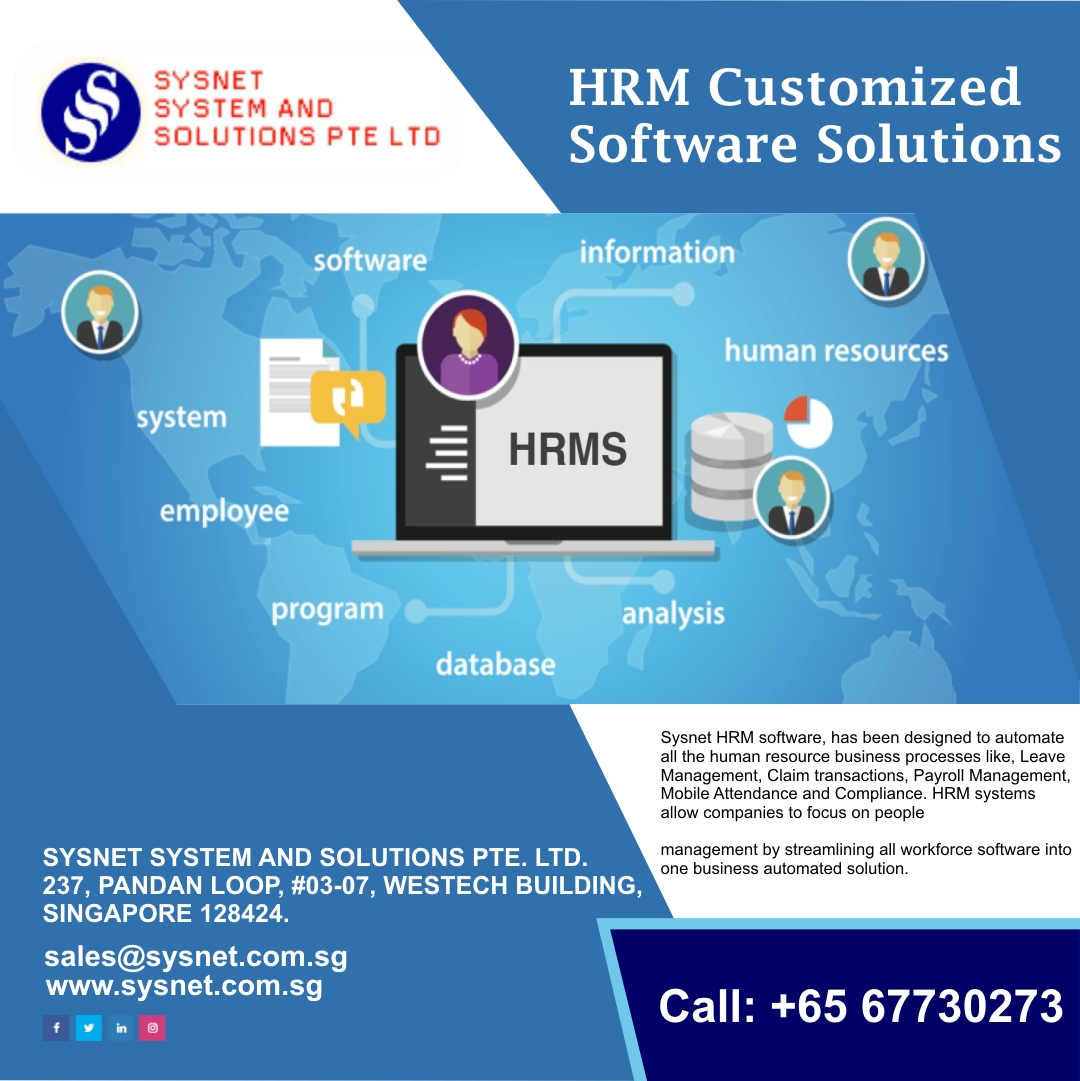 SgSysnet's tweet photo. HRM customized Software Solutions. For more information visit: https://t.co/gdYAl56Bdw 
#sysnet #IT #support #services #ITcompanies #HRM #software #solutions #singapore https://t.co/JN5vWt61MX