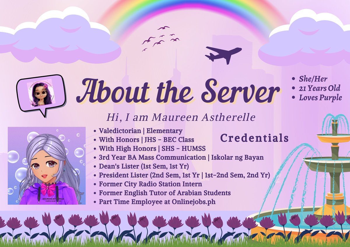 WorksBy_Maureen's tweet photo. Hello and I'm Glad to Help You! Here's my Updated Commssheet for New SY π
I'm Maureen, your purple server & Let me be part of Your Academics! πβ¨
Feel free to inquire π»
πfor proofs& feedbacks ~ #WorksByMaureen
See link thread for sample works & other info π₯³
DM ME, DM NOW π© https://t.co/6onDvYXmgl