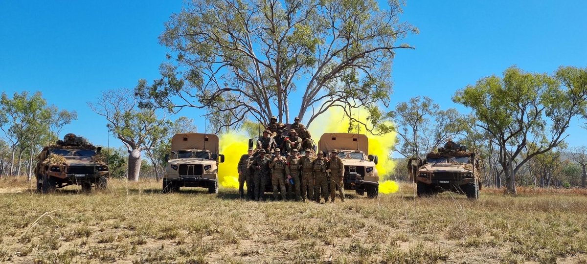 10th Light Horse building Army capability with their Hawkei on EX Koolendong, operating across Northern Australia in remote and austere environments, working with our USMC partners and providing credible and assured troops for the Joint Force!