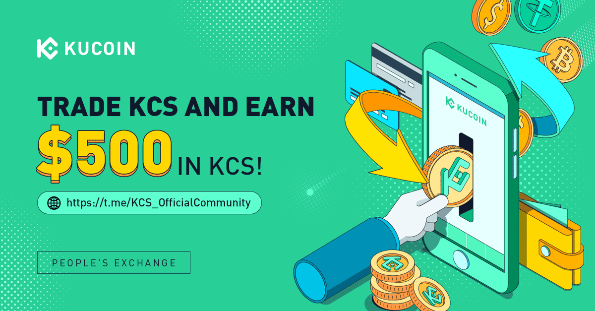 kucoincom's tweet photo. 🚀 Celebrating #KuCoin's milestone in SIG strategic investment, we're giving away $500 in $KCS to #KCS traders! 

✅ Trade at least $50 in KCS
✅ Join KCS official group https://t.co/aiqfKwUJYv
✅ Share trades in the group &amp; on your Twitter

Enter 👉 https://t.co/1uswYUFqXG https://t.co/byOze7tKk3