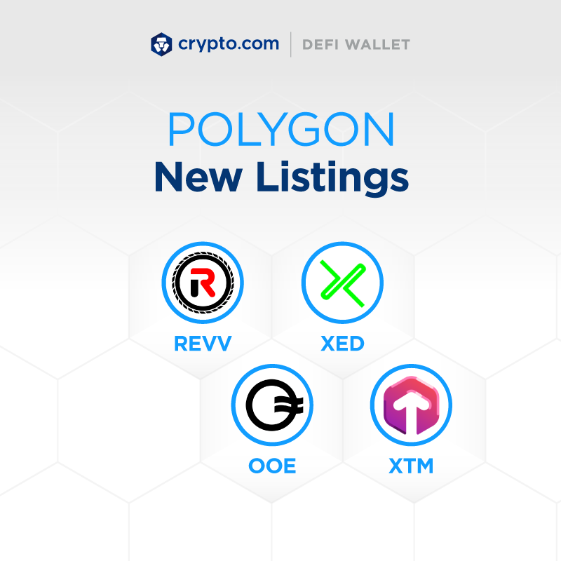 cryptocom's tweet photo. 1️⃣4️⃣ New DeFi Wallet token listings this week incl. $NFTART $OOE $YAE $POOLZ $REVV $XED $WOOP $XTM
 
🚀 You can store 700+ tokens across 22 chains in the Crypto․com DeFi Wallet*
 
Swipe listings below 👇
 
📥 https://t.co/Qler4TXOlI
 
*Separate from the App and Exchange listings