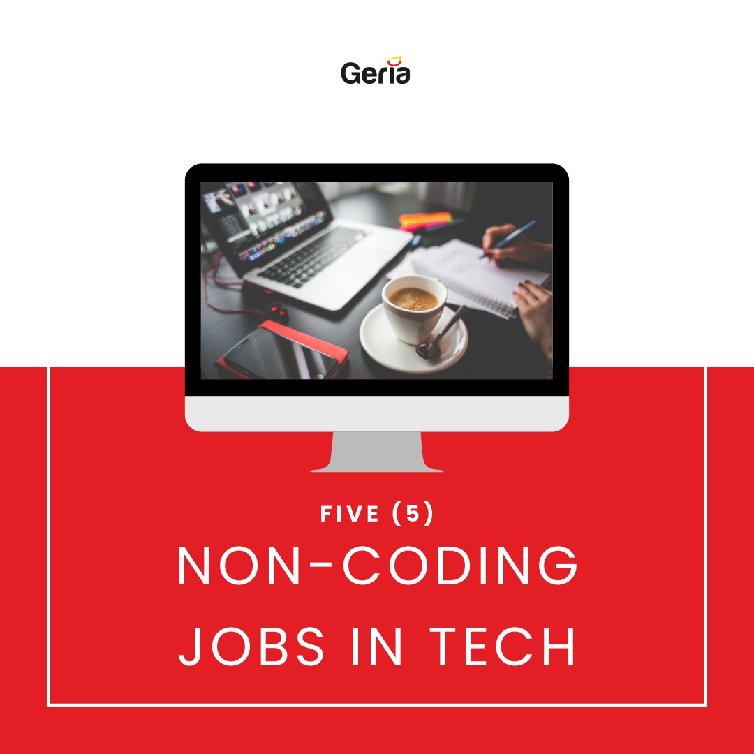 geria_io's tweet image. It's not necessary to have coding skills or be technical to work in the tech industry. See five tech jobs in high demand that do not require any coding knowledge.
We would love to hear about any other non-coding tech jobs you know of.
#techjobs #noncodingjobs  #jobsintech #tech