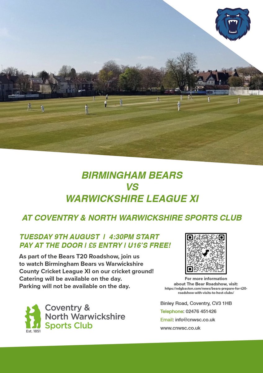 Coventry & North Warwickshire Sports Club tweet media