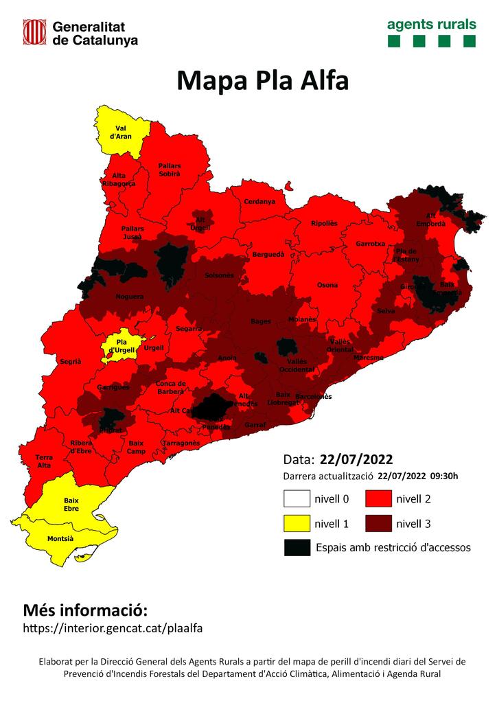 Ajuntament de Ripoll (@aj_ripoll) on Twitter photo ⚠️🔥 Ens trobem al nivell 2 del Pla Alfa, amb un risc alt d'incendi, i per tant reiterem la importància de NO fer foc a l'entorn natural. Tampoc es poden utilitzar les barbacoes de les fonts. 🙏 ⚠️🔥 Ens trobem al nivell 2 del Pla Alfa, amb un risc alt d'incendi, i per tant reiterem la importància de NO fer foc a l'entorn natural. Tampoc es poden utilitzar les barbacoes de les fonts. 🙏
