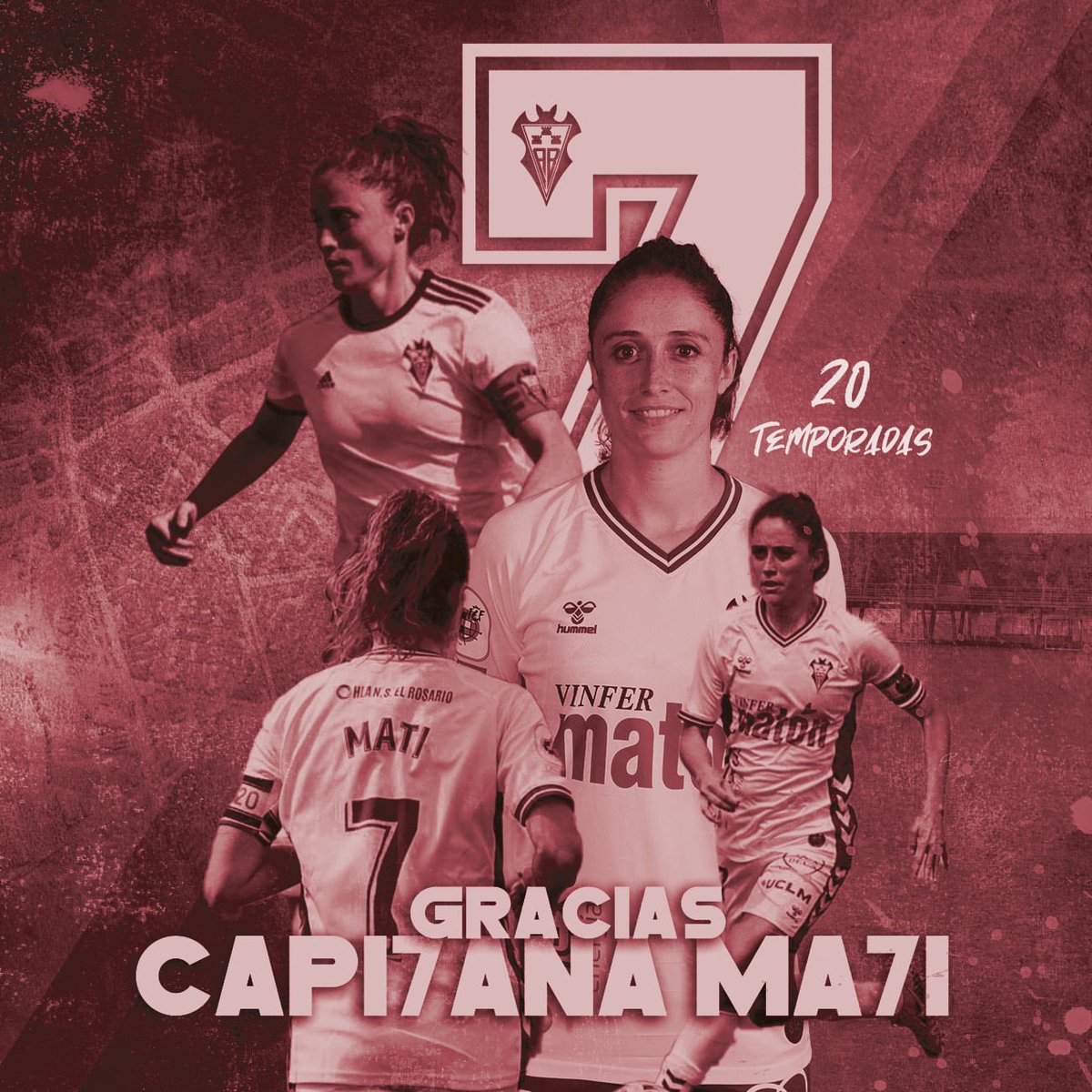 La noticia que pensábamos que nunca daríamos.

Gracias, capitana 🤍

👉🏻 albacetebalompie.es/noticia/gracia…

#Ma7i
