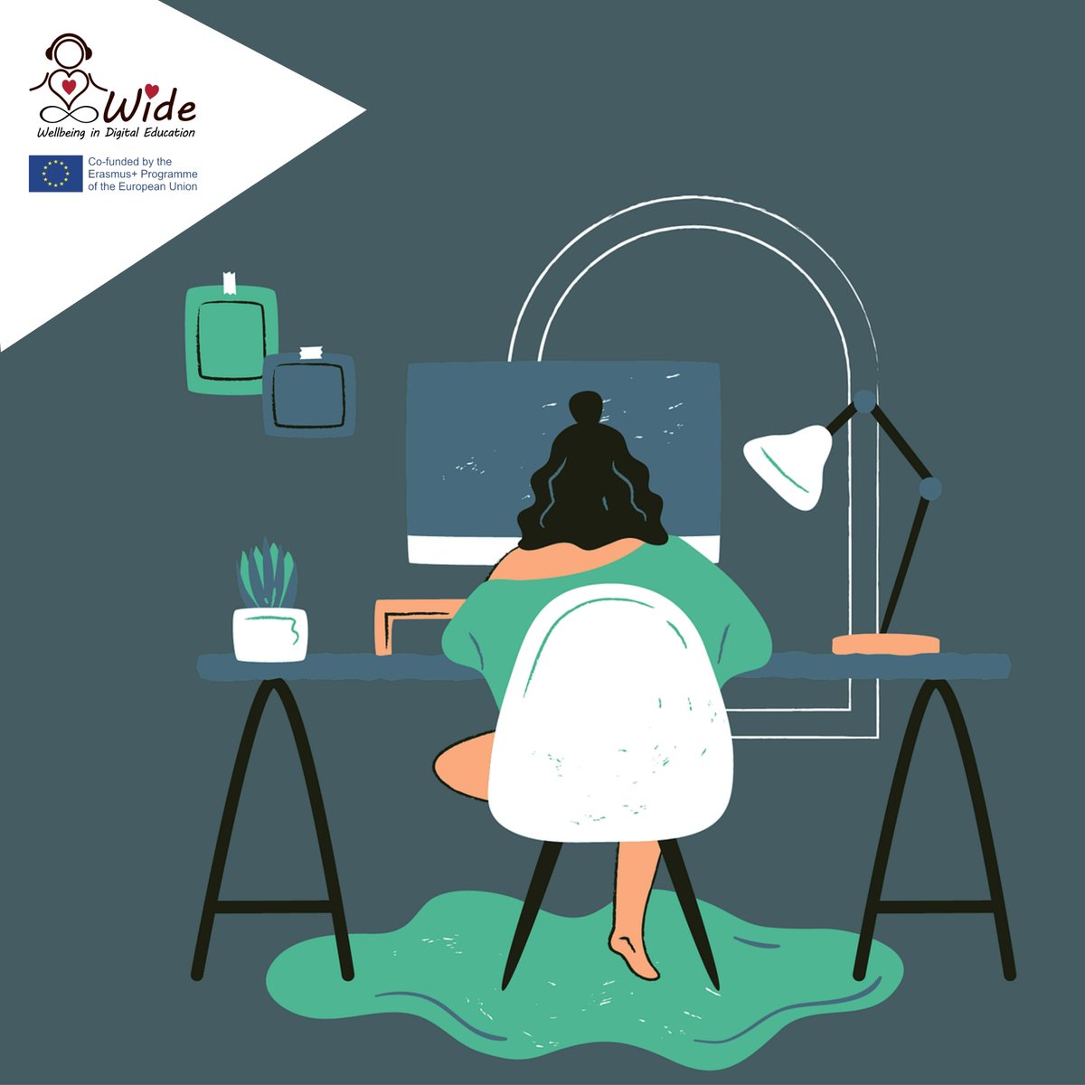 'Wellbeing in Digital Education' aims at taking care of the wellbeing of the educational process related to online/blended training which has been put at stake during endless hours of digital learning. @ucitelji_hr @gretaduvelay @akep_eu @FOAarhus @usal #ErasmusPlus