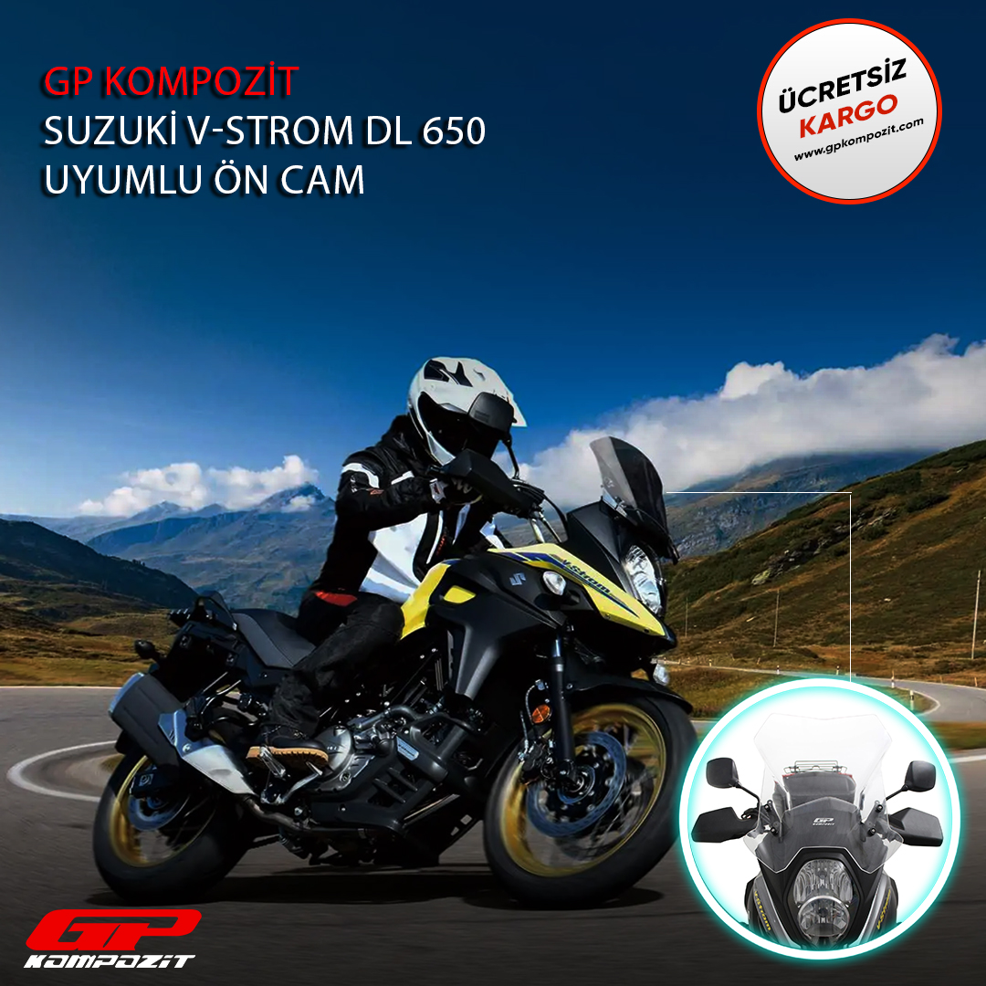 GP Kompozit V-Strom DL 650 Ön Cam
Uyumlu Model Yılı: 2017-2021

#suzuki #suzukivstrom #dl650 #vstrom650 #motosiklettutkunlari #motosikletaksesuarları #motosiklethayranlari #gpkompozit #touring #raceing #touring #naked #motocycle #moto #motor #motocicleta #motociclo #motosiklet