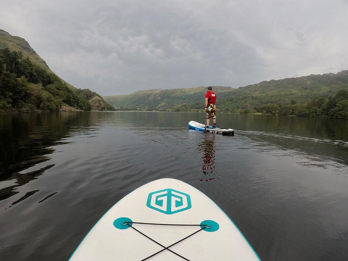VaughanBudd's tweet photo. Finally bought an inflatable SUP and wish I’d done it sooner. So much fun!! Great little trip to Llyn Gwynant. @Goosehillsup 

#llyngwynant #sup #paddleboarding #paddleboard #standuppaddleboarding #standuppaddleboard #supuk #paddleboardingadventures #goosehillsup #summerholidays https://t.co/c3l8gpF1EE