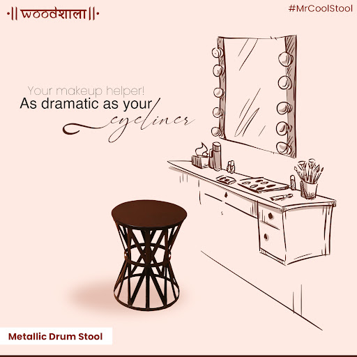 onlinewoodshala's tweet photo. Designed with versatility, this #MetallicDrumStool mingles well with both modern and traditional #interiors. Buy this just by clicking on this link: https://t.co/n9sGTyOaYL 

#drumstool #stools #stoolsofa #stooldesign #interiorstyling  #modernfurniture #dressingroom #roomdecor https://t.co/CXnhXqKiZR
