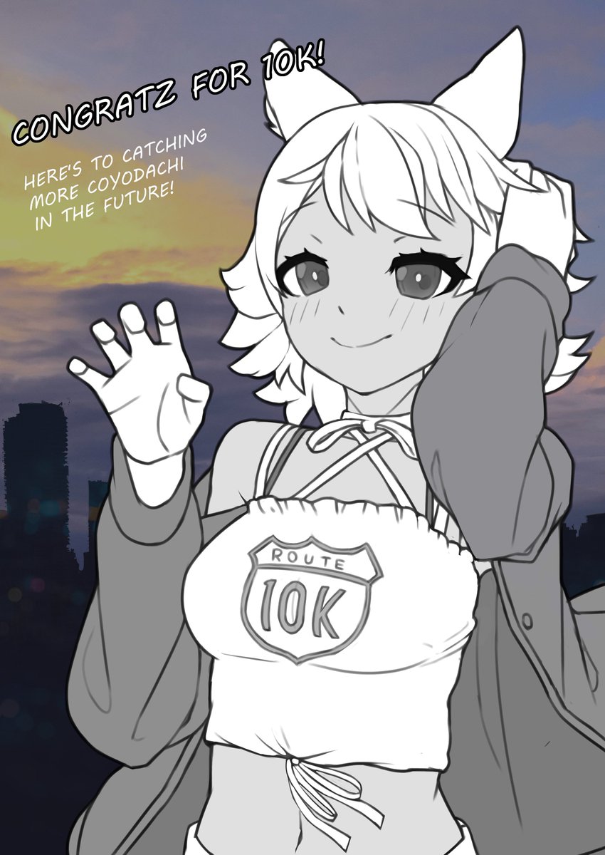 Congratulations on achieving 10K subscribers! Wish you can  keep doing what you love and loving what you do! Awoo!

#coyoart10k 