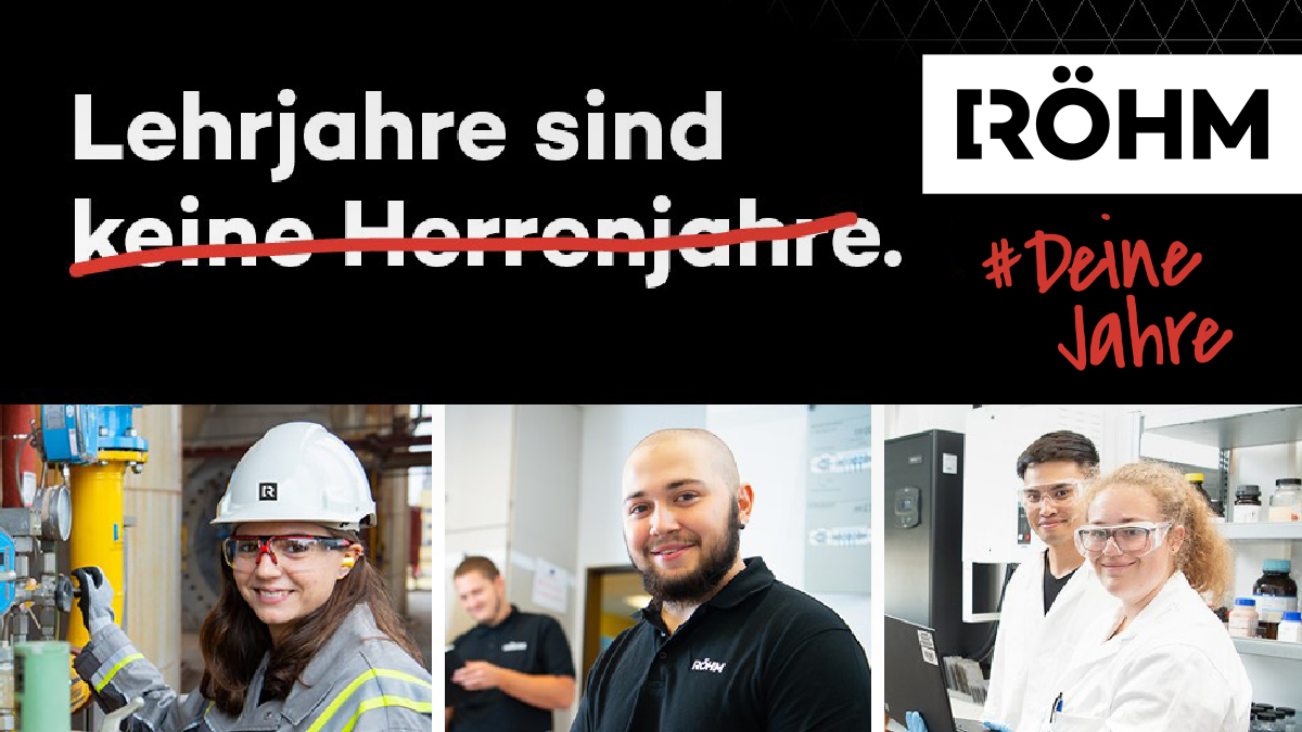 Röhm_De (@roehm_de) on Twitter photo #Ausbildung gesucht? Röhm bietet 16 spannende #Ausbildungsberufe und duale #Studiengänge in #Worms, #Weiterstadt, #Wesseling und #Darmstadt an! ➡️bit.ly/3OwrKIF #Ausbildung gesucht? Röhm bietet 16 spannende #Ausbildungsberufe und duale #Studiengänge in #Worms, #Weiterstadt, #Wesseling und #Darmstadt an! ➡️bit.ly/3OwrKIF