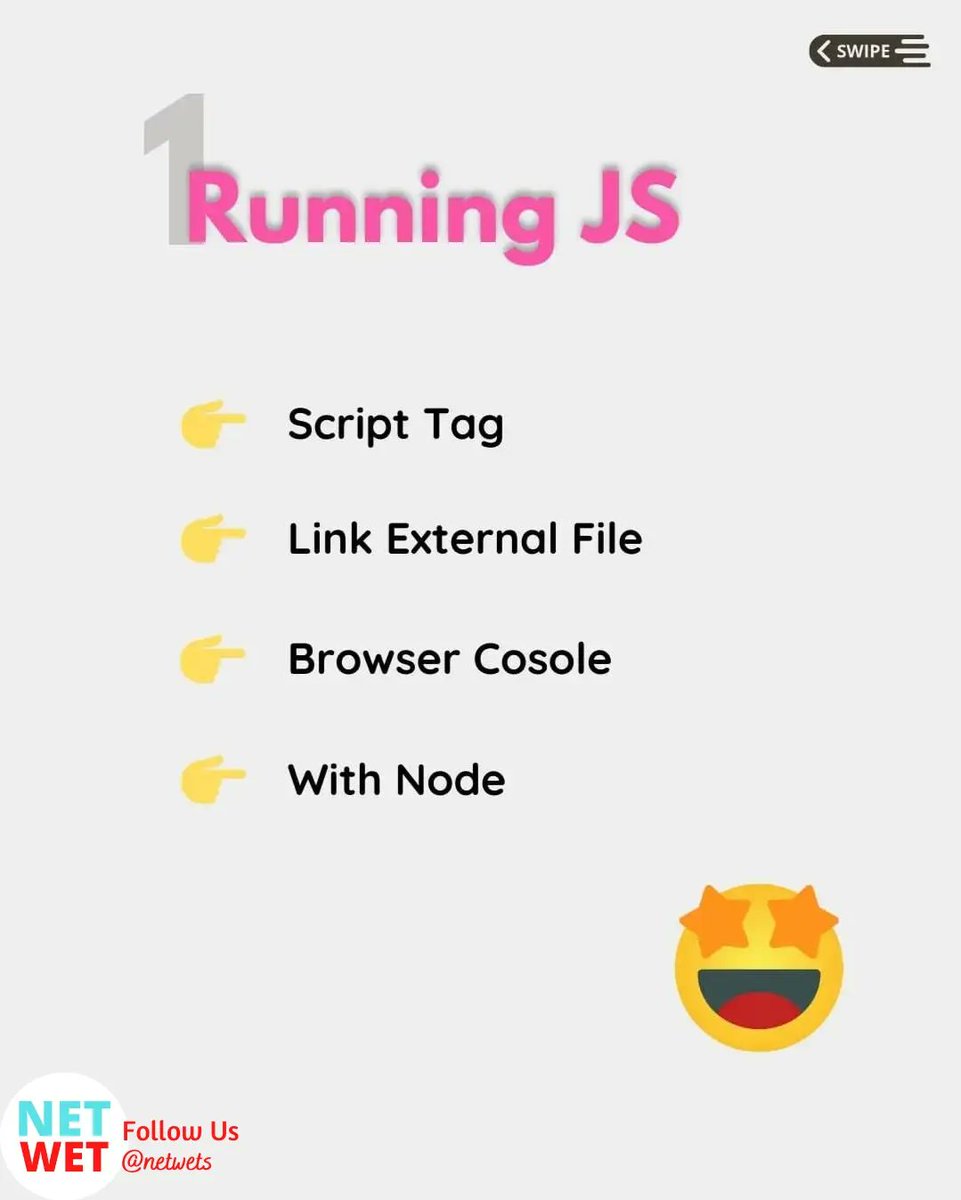 Netwets's tweet photo. @netwets
Tags Begin :)
#engineering
#javascript #engineer#software #development #developer #webdesign #webdesigner #webdevelopment #webdeveloper #frontend #backend #backenddeveloper #html5 #html #css3 #css #js #roadmap #scriptinglanguage #programminglanguage #javascriptdeve https://t.co/LJpRaNz4T7