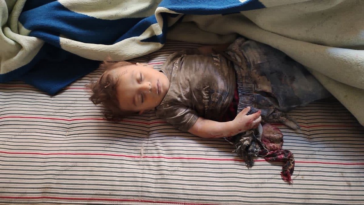 Mr_Alhamdo's tweet image. The Russian warplanes commited a horrible massacre today killing 7 people 5 of them were children.

Many years ago Assad and Russia killed their father. Now it&apos;s time to kill the kids