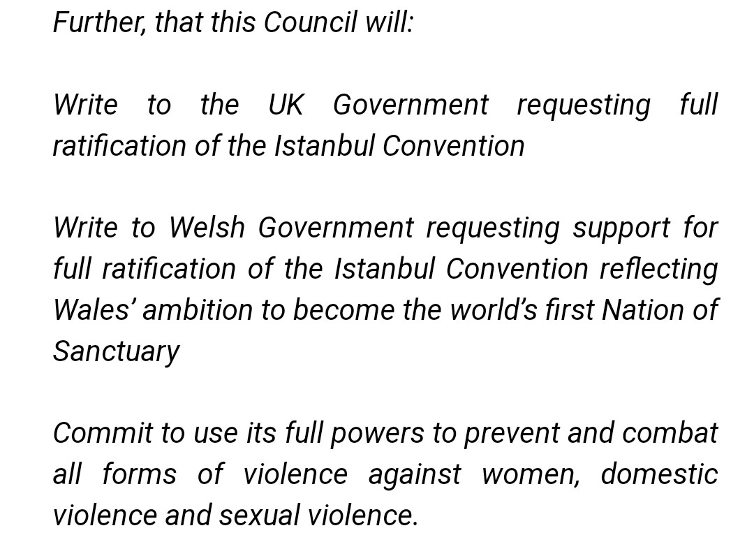 ICChangeUK's tweet image. Great to see @cardiffcouncil pass this motion to call for full ratification of the #IstanbulConvention on #ViolenceAgainstWomen last night!